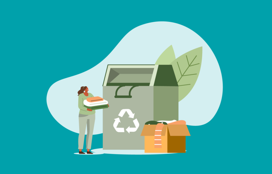 Illustration cycle de vie vetement Fitle