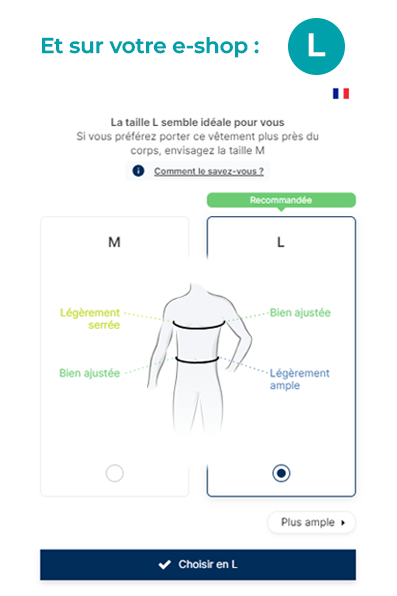 Résultat de l'utilisation du plugin Fitle pour un homme faisant du L